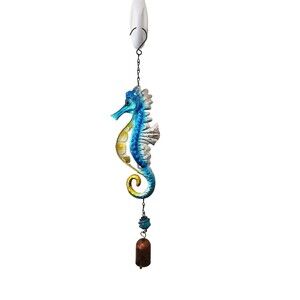 Wind Chime Stained Glass Sea Horse Hanging Decoration - Free Shipping
